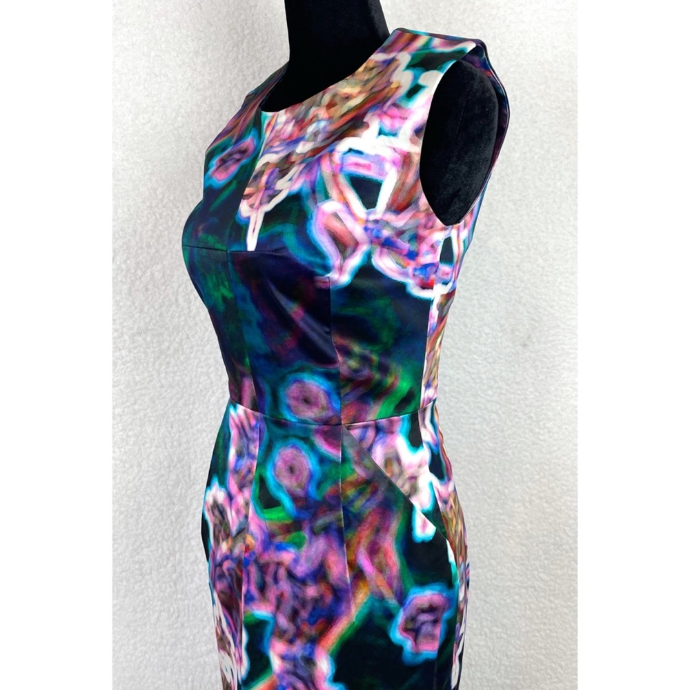 MILLY • Abstract Printed Sleeveless Mini Dress, 4 - Picture 7 of 14